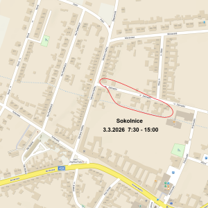 0125_Oznámení o přerušení dodávky dne 03. 03. 2026 mapa