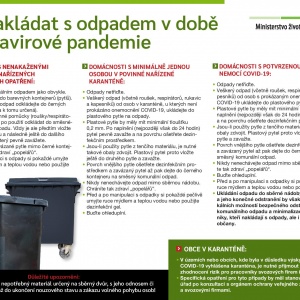 Jak nakládat s odpadem v době koronaviru
