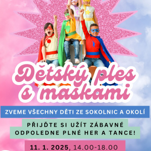 Dětský ples s maskami