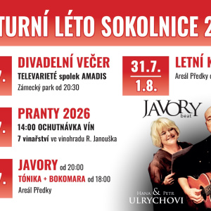 Kulturní léto Sokolnice 2026