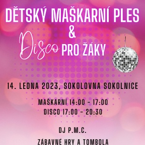 Maškarní a disco ples_2023