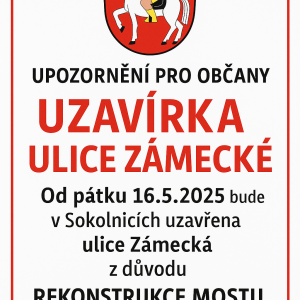 Plakát Zámecká uzavírka