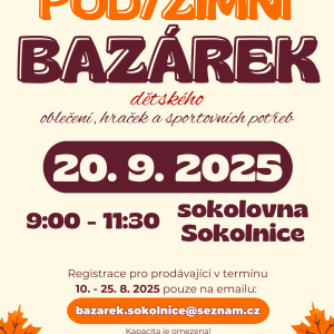 Podzimní bazar 2025
