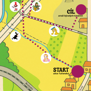 POHÁDKOVÁ CESTA mapa