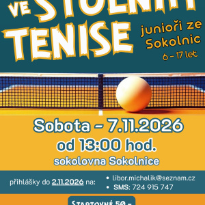 Stolní tenise 07. 11. 2026