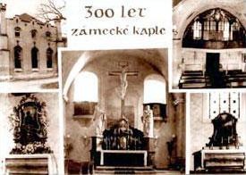 Pamětní pohlednice 300 let zámecké kaple.